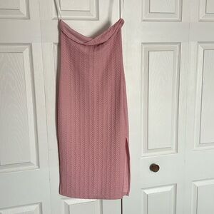 Split Thigh Tube Bodycon Dress